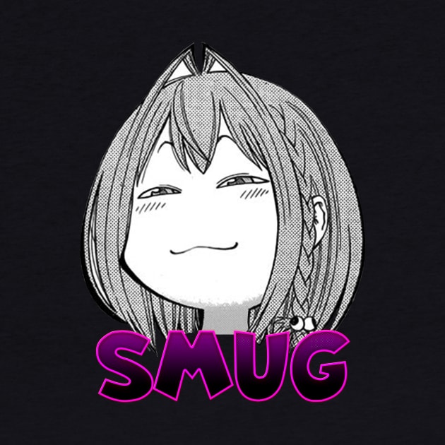 Waifu Smug Funny Anime Girl by Dokey4Artist